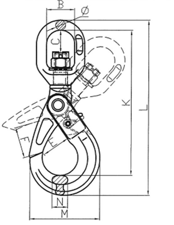 POWERTEX G10 Self-Locking Hook SLS Swivel | Powertex