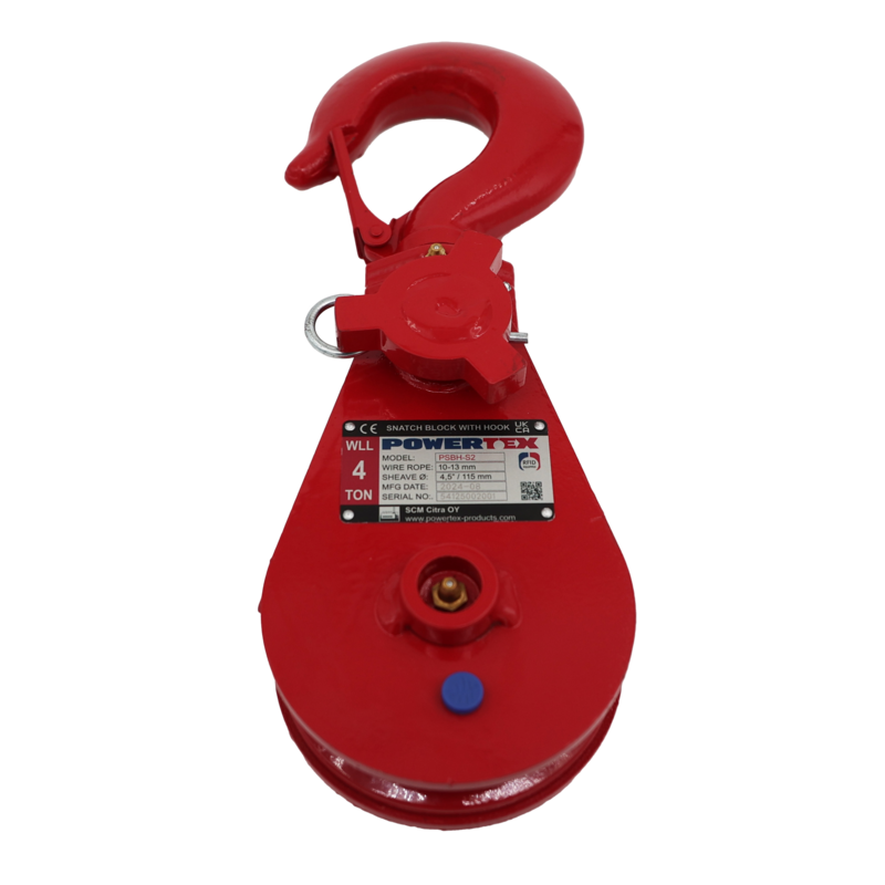 POWERTEX PSBH-S2 Snatch Block with Hook | Powertex