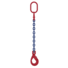 One leg chain sling with MC1 masterlink and SLC safety hook