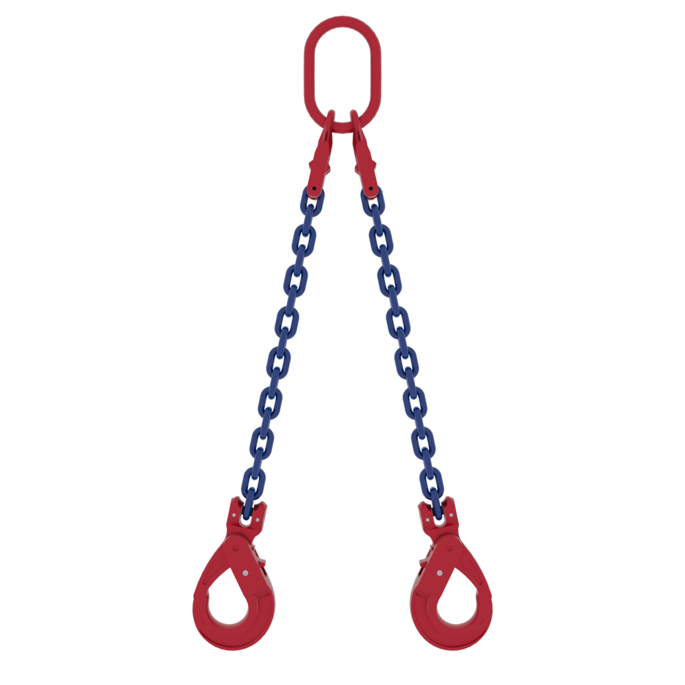 Chain Sling Powertex 2-leg with Masterlink MC2 and Safety Hooks, Grade 10