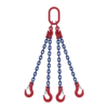 Four leg chain sling with MC4 masterlink and SHC latch hook