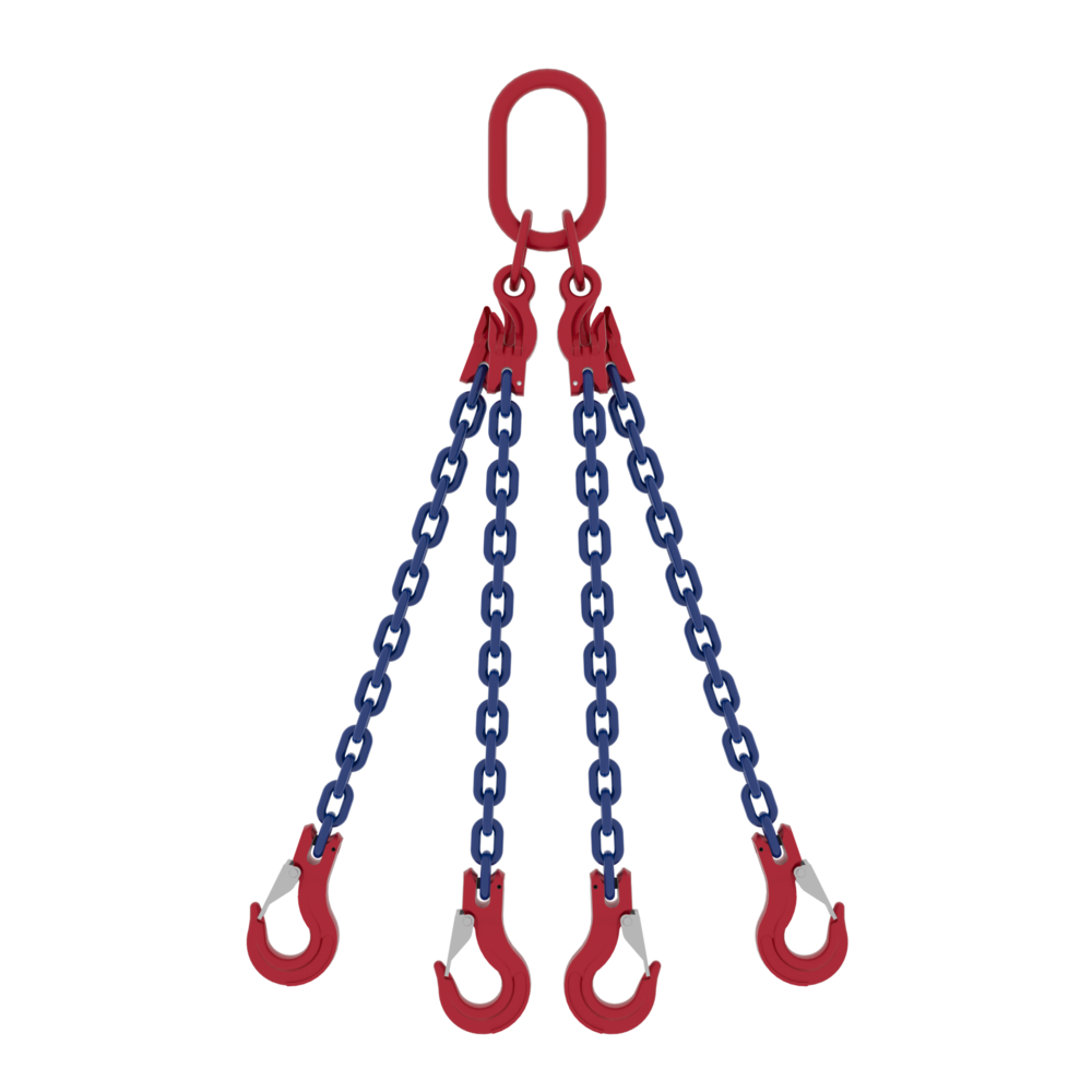 Chain Sling Powertex 4-leg with Masterlink MC4 and Latch Hooks, Grade 10