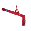 Pallet fork with automatic balancing with attachment point