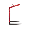 Industrial pallet fork with automatic load balancing system