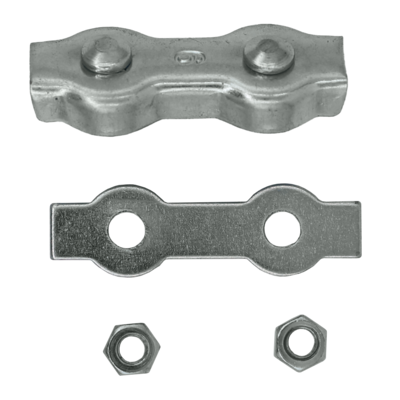 Quality galvanized Wire rope clip Duplex - PCD single parts