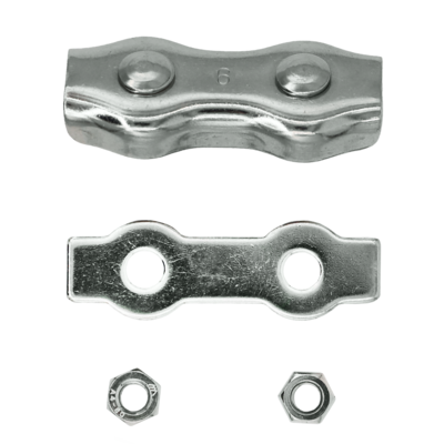 Quality galvanized Wire rope clip Duplex - PCD316 single parts