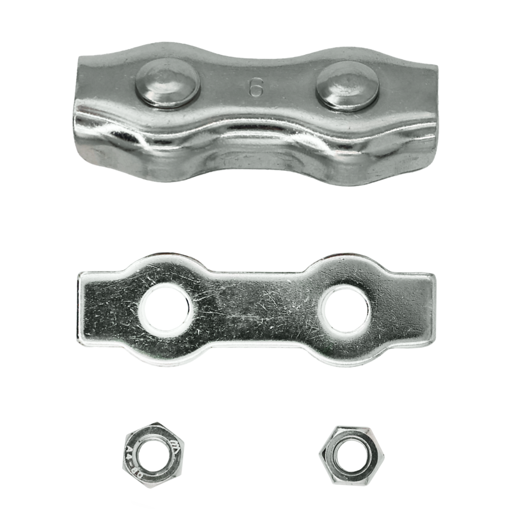 Quality galvanized Wire rope clip Duplex - PCD316 single parts
