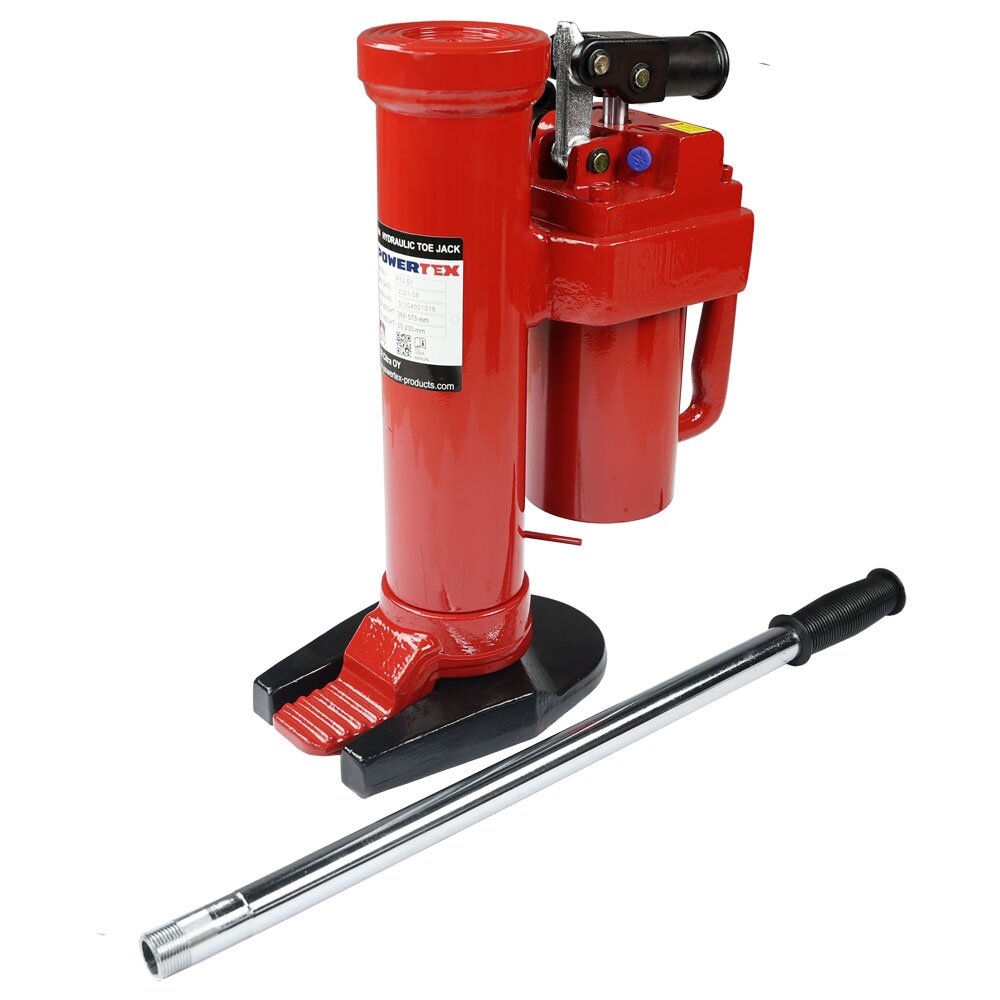 Hydraulic Toe Jack POWERTEX PTJ-S1 with handle