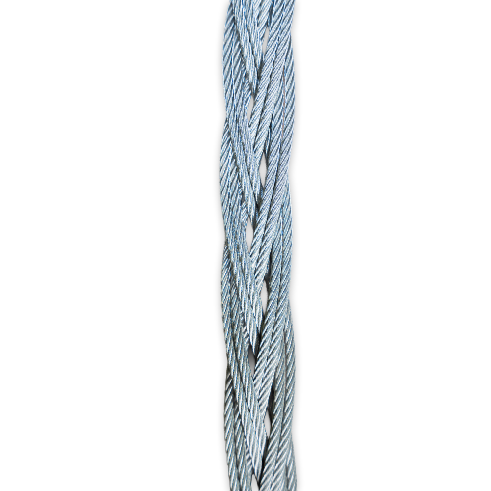 Powertex durable flat braided wire sling