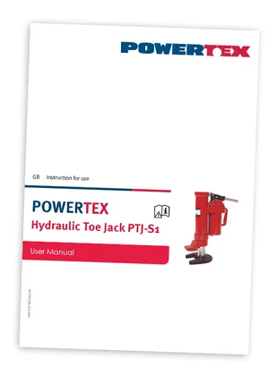 User Manual Powertex Hydraulic Toe Jack PTJ-S1